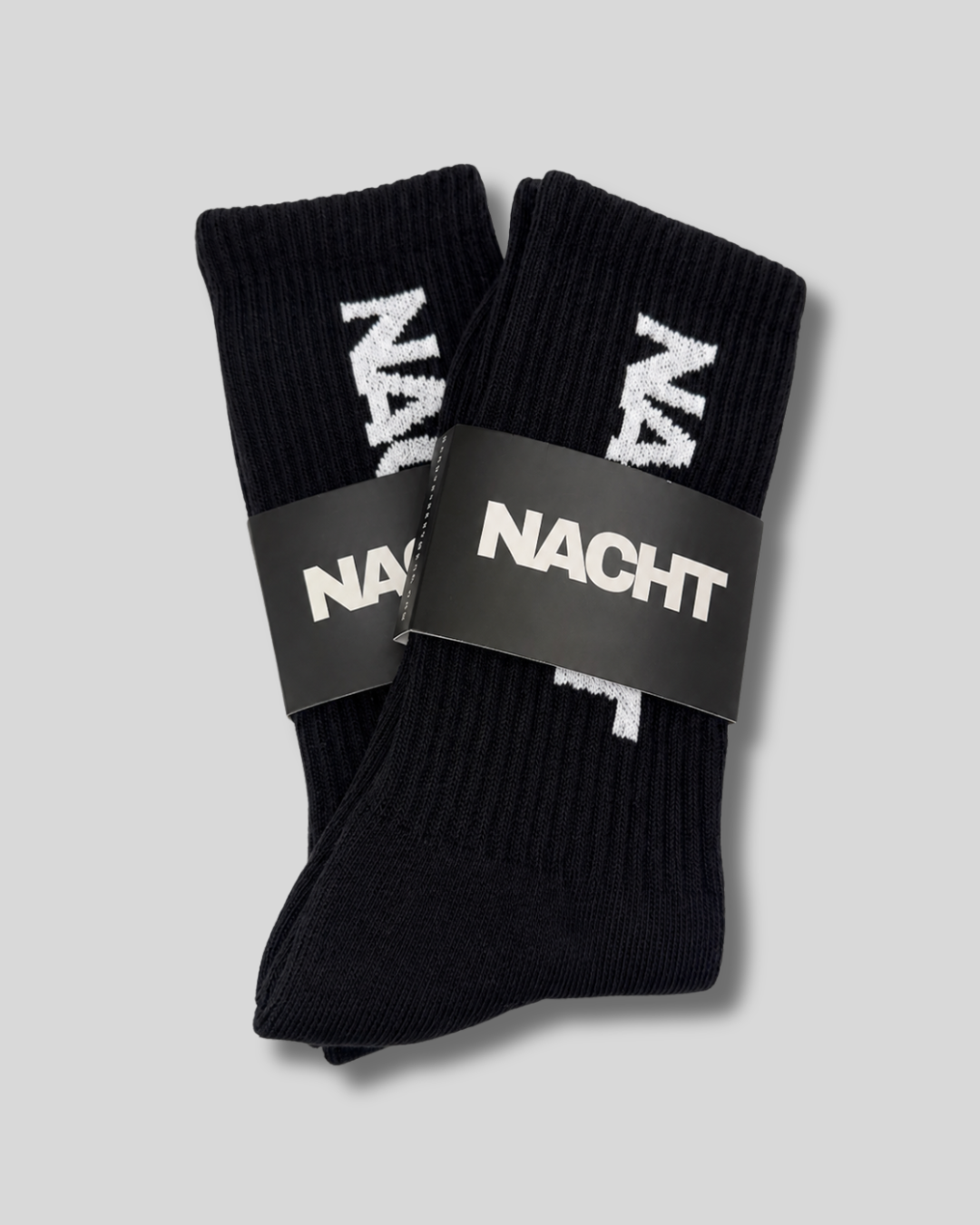 NACHT Crew Socks - Black