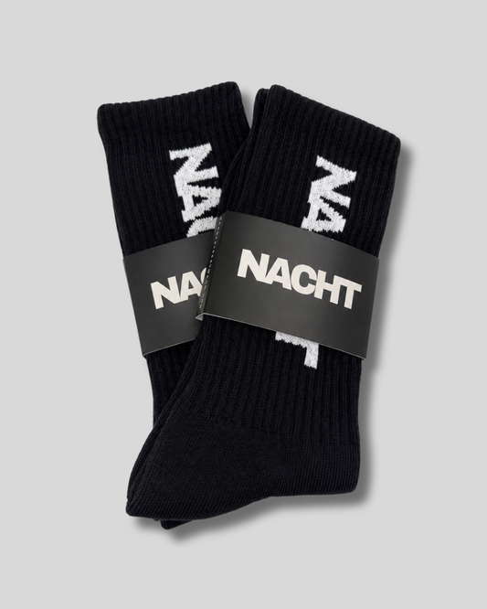 NACHT Crew Socks - Black