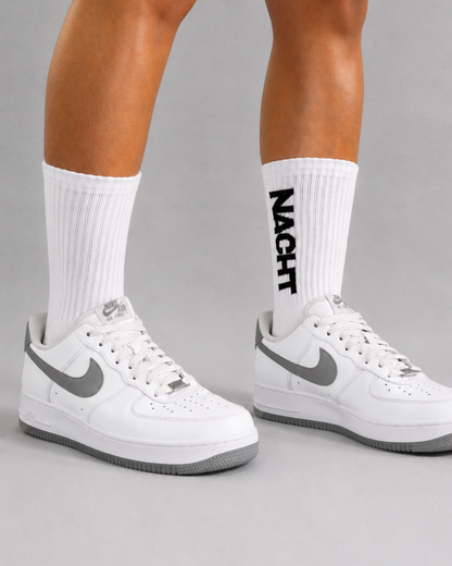 NACHT Crew Socks - White