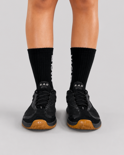 NACHT Crew Socks - Black