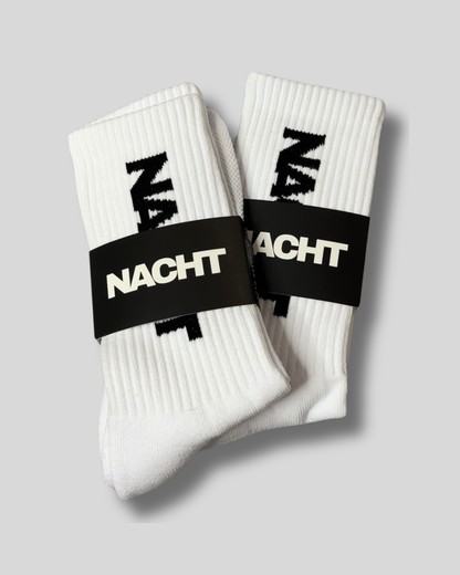 NACHT Crew Socks - White